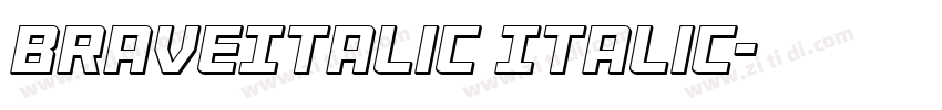 BraveItalic Italic字体转换